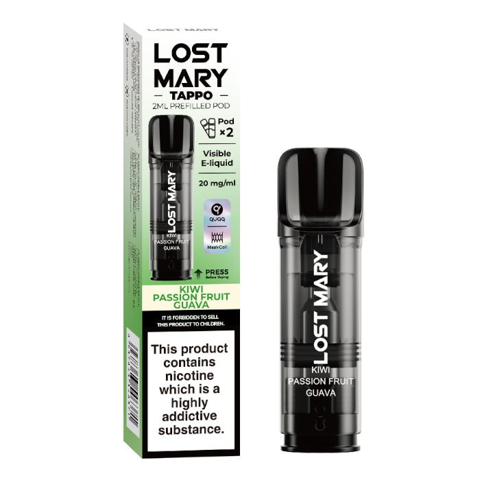 Lost Mary Tappo Prefilled Pod - kiwi passion fruit guava