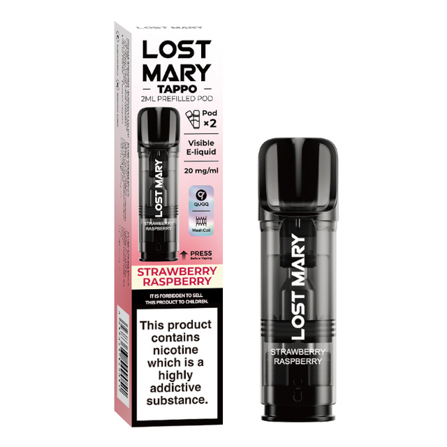 Lost Mary Tappo Prefilled Pod - strawberry raspberry