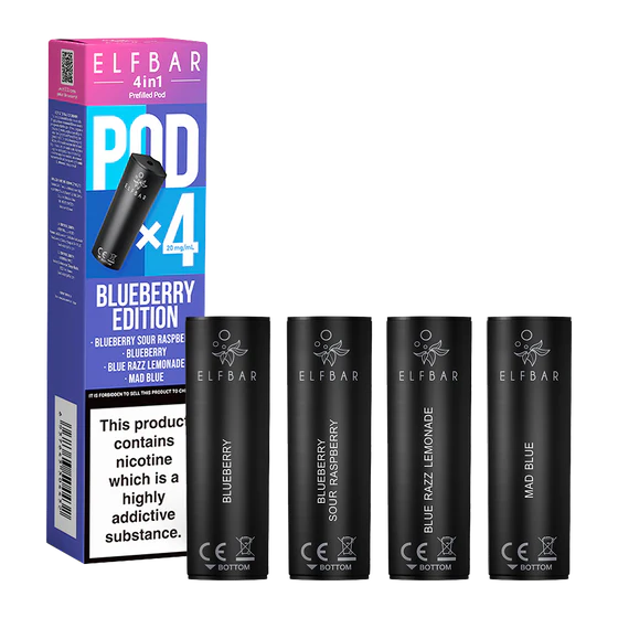 Elf Bar 4 in 1 Pods Blueberry Edition