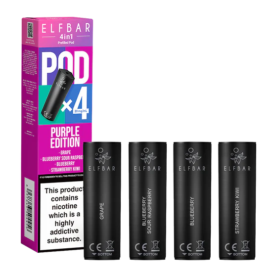 Elf Bar 4 in 1 Pods Purple Edition