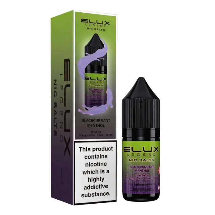 Elux Legend Nic Salts Blackcurrant Menthol